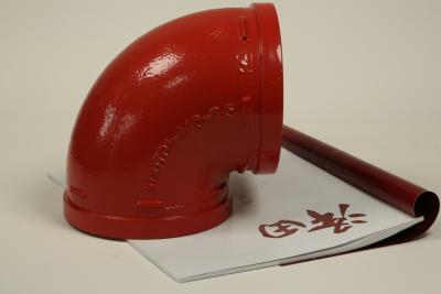 China Fittings de tubos de 90 graus com cotovelo e ranhuras Pressão 2,5mpa à venda