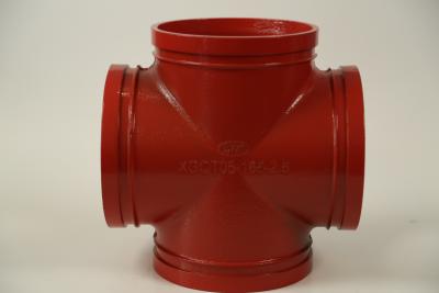 China Four Way Grooved Fittings For Fire Hydrant Pipe for sale