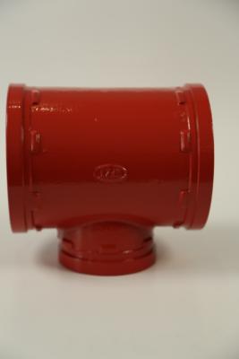 China High Temperature Resistance Grooved Reducing Tee With Grooved End Connection zu verkaufen
