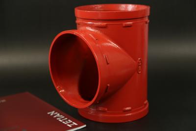China UL Listed Grooved Mechanical Tee Corrosion Resistant Easy Installation zu verkaufen