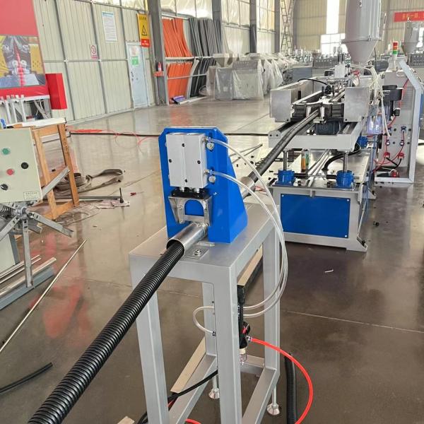 Quality PP PE PVC Single Wall Corrugated Pipe Machine Plastic Corrugated Pipe Extrusion for sale