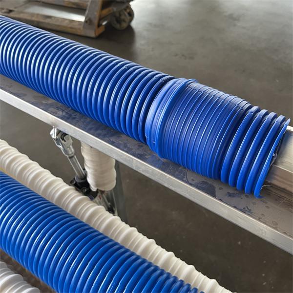 Quality Low density Double Wall Corrugated Pipe Machinery 50-160mm HDPE Pipe Extrusion for sale