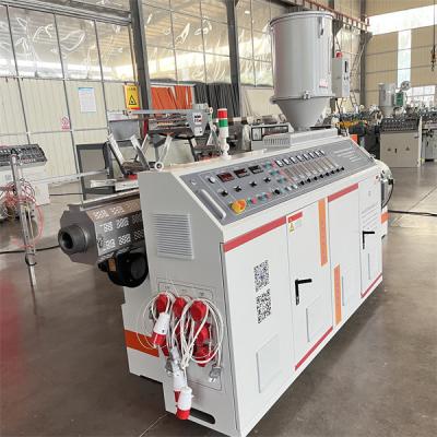 China Máquina de extrusión de plástico con extrusora de tornillo único de HDPE en venta