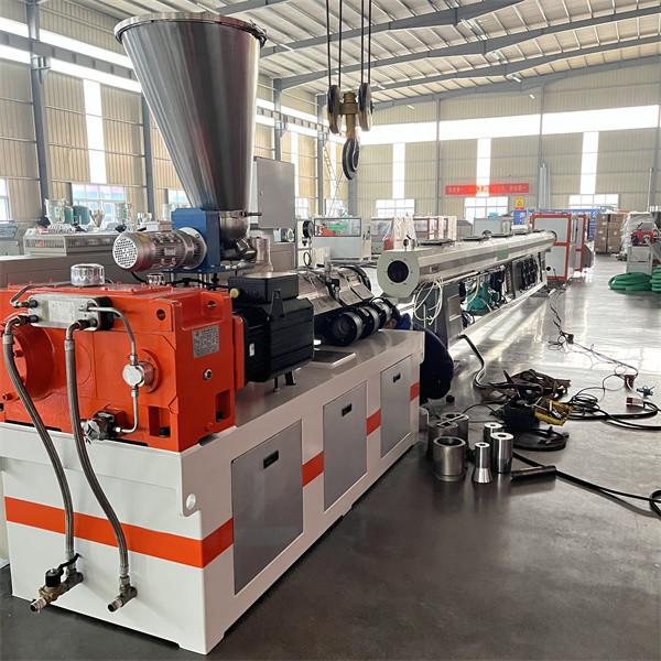 Quality 250kgs/H-300kgs/H Twin Screw Extrusion Machine Conical Double Screw Extruder for sale