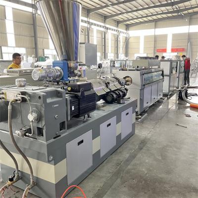 China 250kgs/H-300kgs/H Twin Screw Extrusion Machine Conical Double Screw Extruder for sale