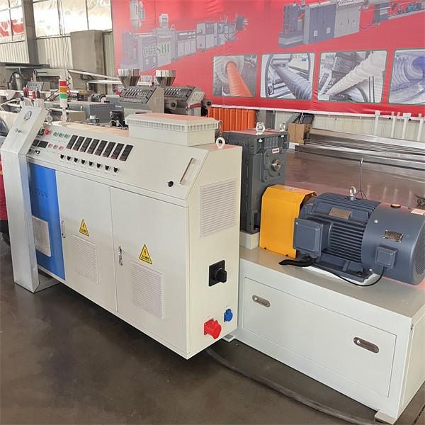 Quality Customized Plastic Single Wall Corrugated Pipe Machine HDPE Pipe Extrusion Line for sale