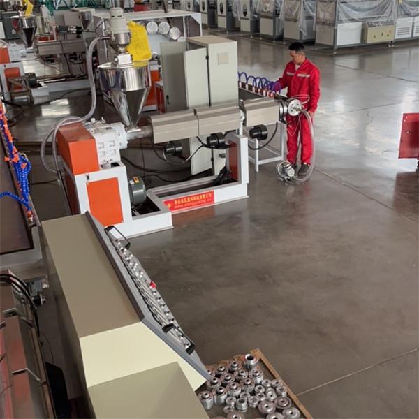 Quality Plastic Single Screw Extruder Reinforced Flexible PVC Duct Production Line for sale