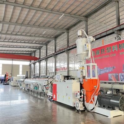 China Single Screw Plastic Pipe Extrusion Line 132KW 1 Year Warranty for sale