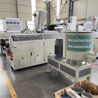 China Extrusora de parafusos duplos rotativos de PVC Máquina de extrusão de plástico pequeno à venda