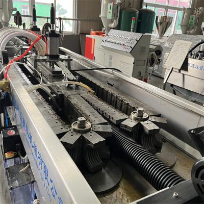 China Plastic HDPE / PE Corrugated Tube Making Machine Double Wall for sale