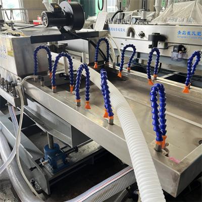 China Single Wall Spiral Pipe Extrusion Line PE PP PVC Corrugated Hose Machine for sale