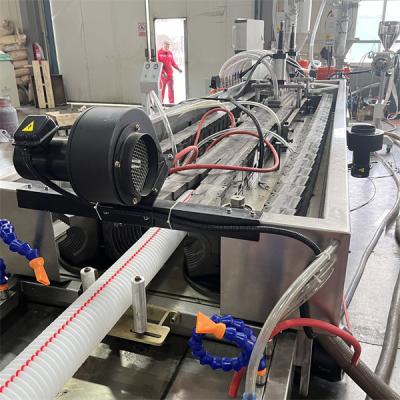China PE PP HDPE Corrugated Pipe Production Line Flexible Pipe Electric Conduit Tube Machine for sale