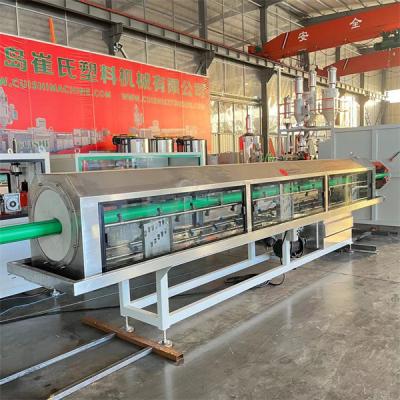 China 110-450mm Threelayers Plastic Pipe Machine Manufacturers PE Pipe Production Line for sale