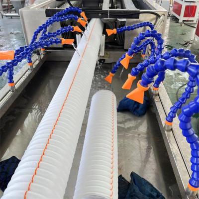 China Plastic Corrugated Pipe Production Line Flexible Pipe Electric Conduit Tube Extruder Machinery Te koop