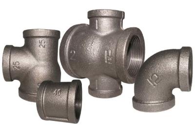 China Female Threaded Malleable Cast Iron Pipe Fittings Reducing Pipe Tee ANSI / BS Standard for sale