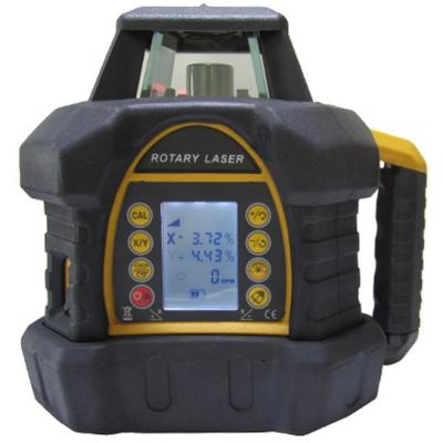 China Horizontal Vertical 3D Green Beam Rotating Laser Level With LCD Slope Function for sale