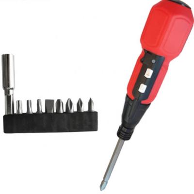 China Electric Rechargeable Hand Tools And Tool Box Screwdriver Include Bit Holder With LED Light for sale