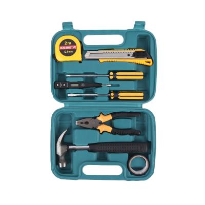 China 9-Piece Tool Set,Home Repair Tool Kit for Men Women College Students,Household Basic Hand Tool Sets with Case for sale