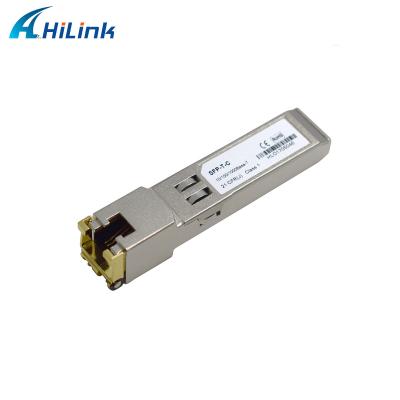 China 10/100/1000BASE-T RJ45 to 100 Meters CAT5 Copper SFP Transceivers for sale