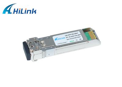 China Hilink 10G Fiber Optical Transceiver Module SFP+ CWDM ZR 80KM Long Distance 1470-1610 for sale
