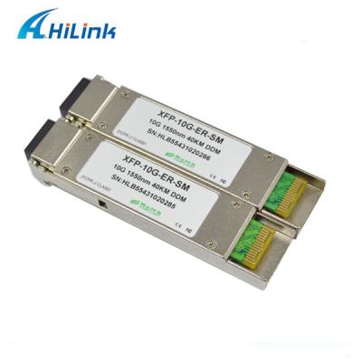 China 10G 1550nm 40KM XFP Transceiver Module RoHS Compliant Dual LC 10GB XFP ER for sale