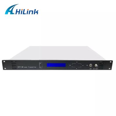 中国 アナログ デジタル TV 信号 1550nm 光トランスミッタ SC/APC コネクタ ネットワーク管理付き 販売のため