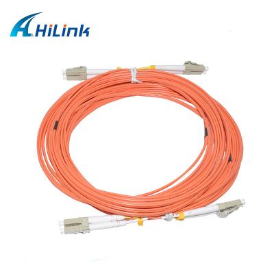 China Multimode Fiber Optic Patch Cord OM2 LC/UPC-LC/UPC Duplex LSZH 5M 3.0mm for sale