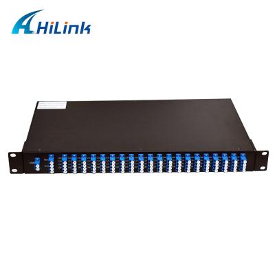 China 100Ghz C- Band DWDM Athermal AWG Mux Demux For Network Optical Multiplexer for sale