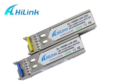 China Cisco Compatible SFP Gigabit Ethernet Module 20KM Low Power Dissipation for sale