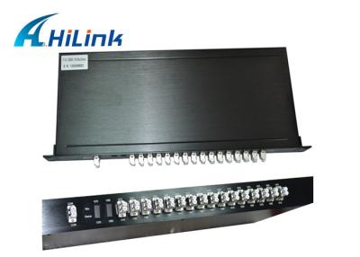 China Customized CWDM 16 Channel Mux Dual Fiber 1U Rack Mount Low Insertion Loss for sale
