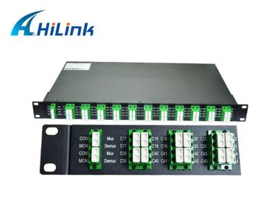China Optics 40 Channel DWDM Mux Demux AAWG Modules 100Ghz C21-C60 For Data Center for sale