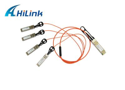 China QSFP+ To 4 Breakout SFP+ Active Optical Cable , Compatible Cisco AOC Cables for sale