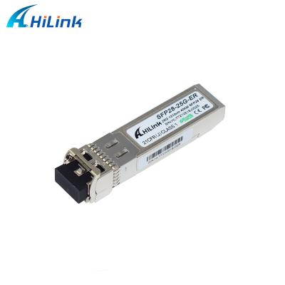 중국 25G SFP ER 40KM Optical Transceiver Module LC 25G Ethernet Router With Port 판매용