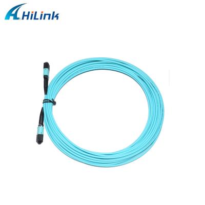 China 12 Core Multimode MPO MPO Fiber Cord OM3 LSZH 3MM Female Type B for sale