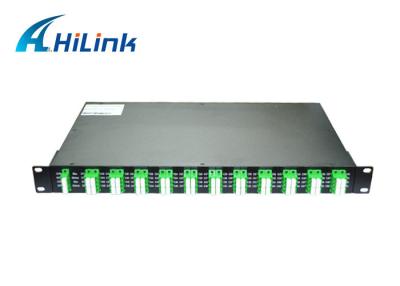 China Duplex fiber 40 channel dwdm athernal AWG Multiplexer AAWG LC APC Connector for sale