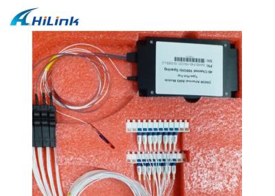 China 0.8nm DWDM Mux Demux C-band 40ch 100GHz Athermal AWG Module for sale