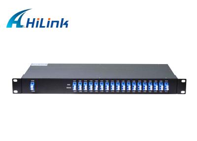China 18 Channels CWDM Mux Demux Module Duplex Fiber 1270-1610nm LC/UPC 20nm Multiplexer for sale