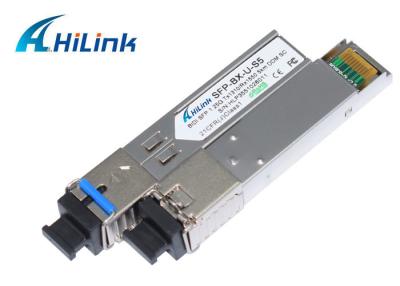 China Single core Compatible Cisco SM BIDI SFP Fiber Module 1310nm / 1550nm  SC Connector for sale