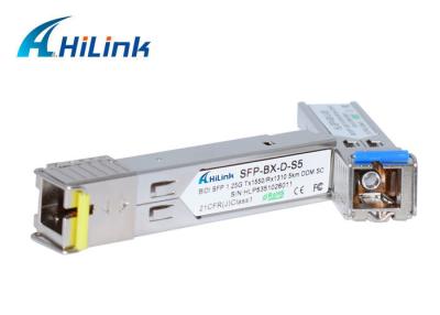 China BiDi WDM SFP with SC connector SFP Transceiver Module 1.25G Tx1310/Rx1550 3KM for sale
