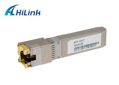 China SFP-10G-T Gigabit Ethernet 30M 10GBASE-T 10G SFP+ Transceiver Module Copper RJ45 for sale
