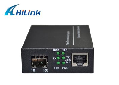 China RJ45 Port Internet Gigabit Ethernet Fiber Media Converter SFP 10/100/1000 for sale