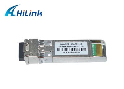 China 10G Dwdm Sfp Module 100KM Ethernet Optical Transceiver 17-61 Channels LC Connector for sale
