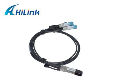 China DAC revisten el cable directo QSFP-4SFP10G-CU1M el 1M 40G QSFP de la fijación con cobre de Twinax al desbloqueo de 4xSFP+ 10G en venta
