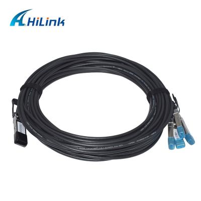 China Passive Direct Attached Copper Cable Twinax DAC 40G QSFP To 4xSFP 5M Length for sale
