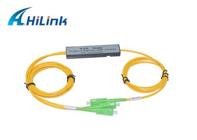 China Alta pérdida de inserción baja de la estabilidad RX 1280nm/1580nm de la alta de la estabilidad fibra óptica del WDM en venta