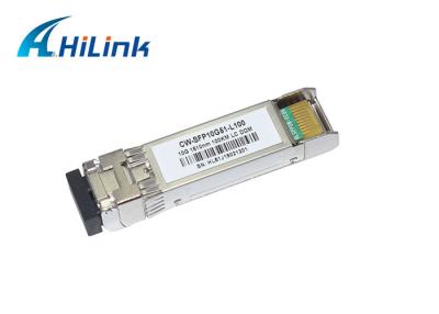 China Fibra dual 1510nm el 100km de la transmisión del módulo del transmisor-receptor de la fibra óptica 10G CWDM SFP en venta