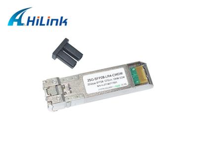 China Single Mode Optical Transceiver Module Hilink 25Gbps SFP28 1270-1370nm 10km Distance for sale