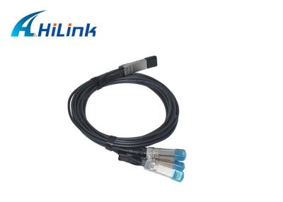 China Copper Cable WDM Optical DAC 2 Meter Direct Attach Passive 40G QSFP+ To 4X SFP+ Module for sale