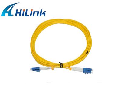 China LC To LC Connector Fiber Patch Cord APC/UPC 2.0mm SM Duplex 3 Years Warranty for sale