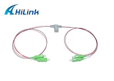 China Interruptor ótico mecânico SMF da fibra 1x2 dos conectores de FC micro para a monitoração de sistema à venda